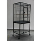 Bird Cage Parrot Aviary Pet Budgie Stand-alone Perch Castor