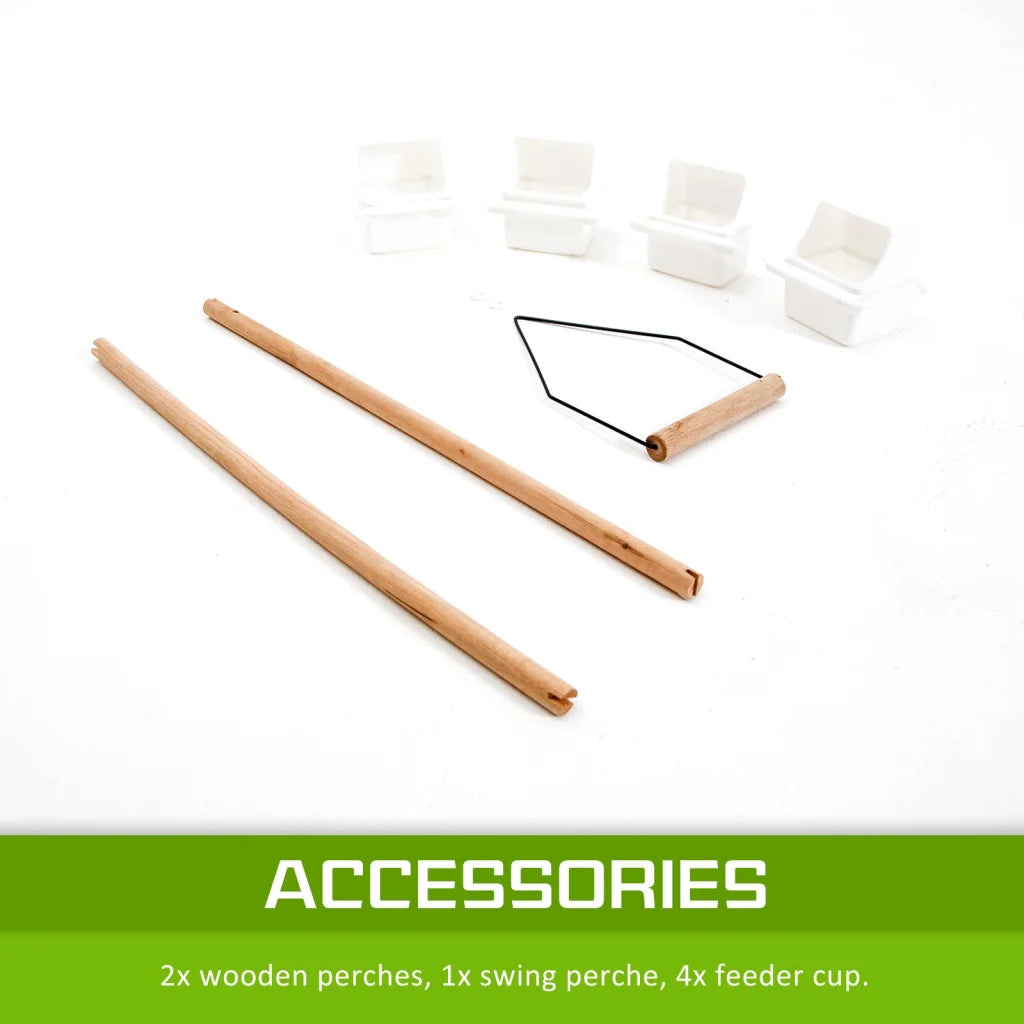 Bird Cage Parrot Aviary Veer 2-IN-1 Design 92cm