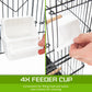 Bird Cage Parrot Aviary Veer 2-IN-1 Design 92cm