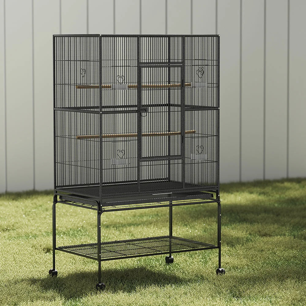 Bird Cage Pet Cages Aviary 137CM Large Travel Stand Budgie