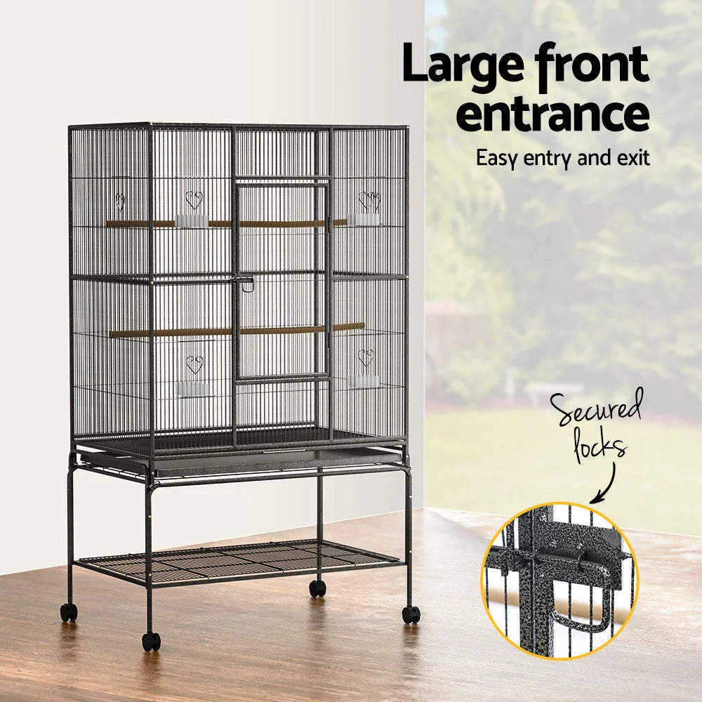 Bird Cage Pet Cages Aviary 137CM Large Travel Stand Budgie