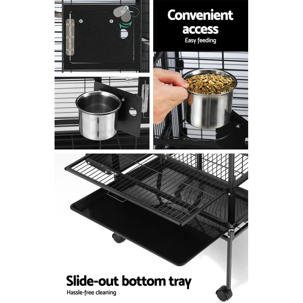 Bird Cage Pet Cages Aviary 173CM Large Travel Stand Budgie