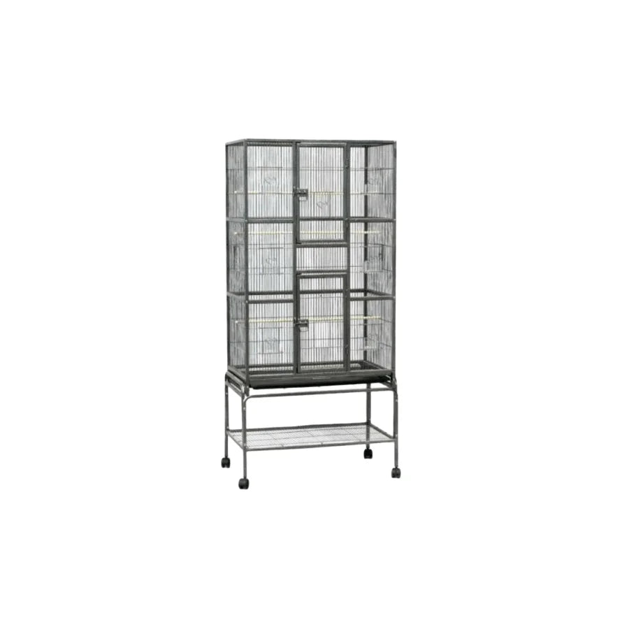 Bird Cage Small Parrot Budgie Aviary With Stand 174 cm