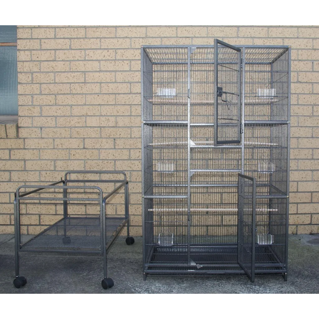 Bird Cage Small Parrot Budgie Aviary With Stand 174 cm