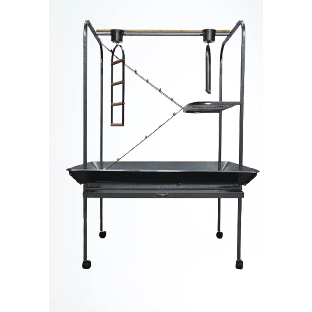 Bird Cage XXL Parrot Playpen Gym Toy Stand with Swing