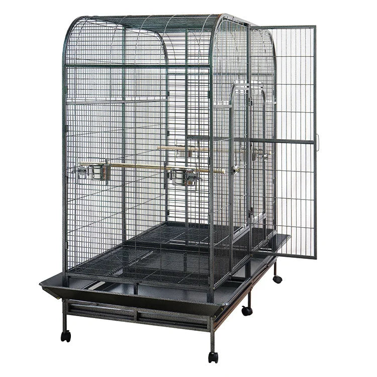 Bird Cage XXXL 185cm Pet Parrot Aviary Perch Castor Wheel