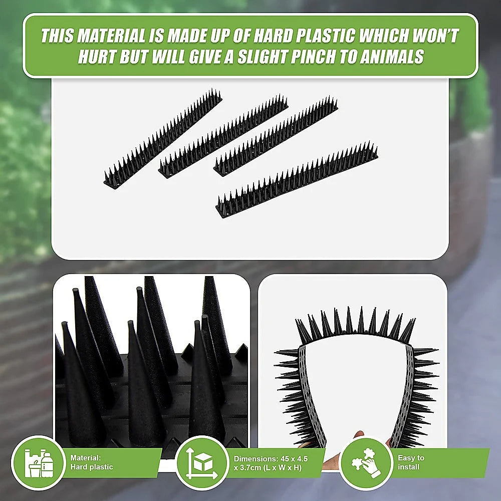 Bird Spikes Pest Control 12pc human cat possum mouse