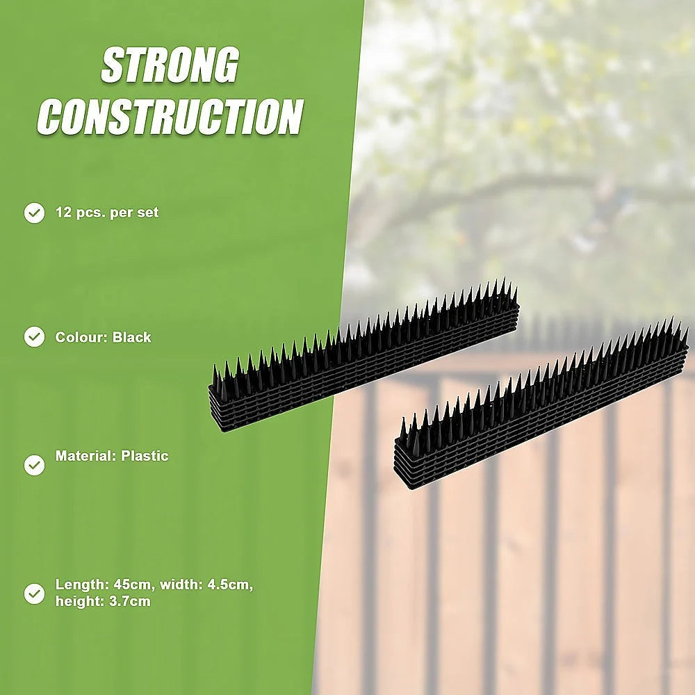 Bird spikes pest with frame detail shown