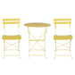 Bistro Set 3PC Outdoor Steel Table and Chairs Patio