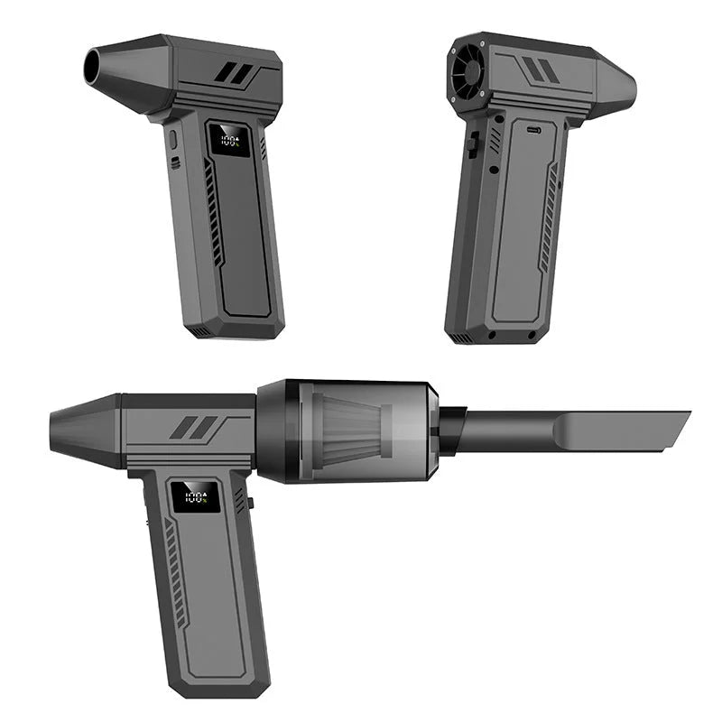 Black 130,000 Turn Compact Handheld Air Blower and Vacuum