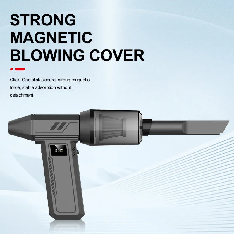 Black 130,000 Turn Compact Handheld Air Blower and Vacuum