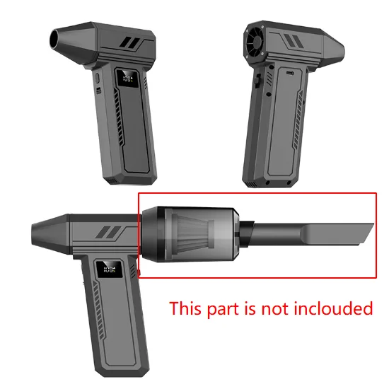 Black 130,000 Turn Compact Handheld Air Blower and Vacuum