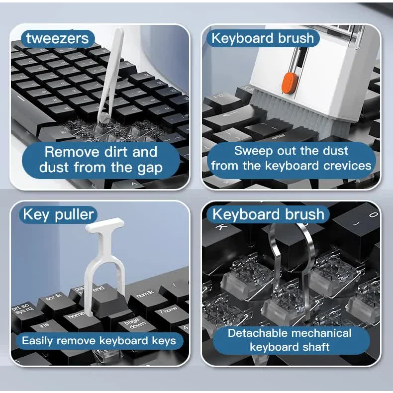 Black 22-in-1 Electronics Cleaning Kit - for Keyboards