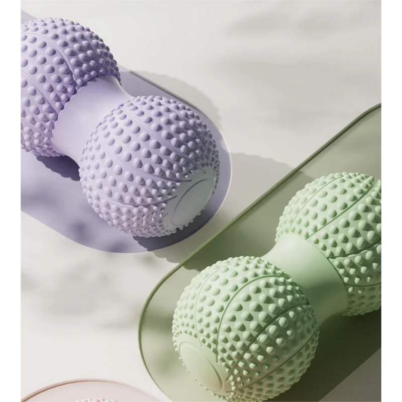 Black 2pcs Fascia Ball Foot Arch Massager Peanut Ball