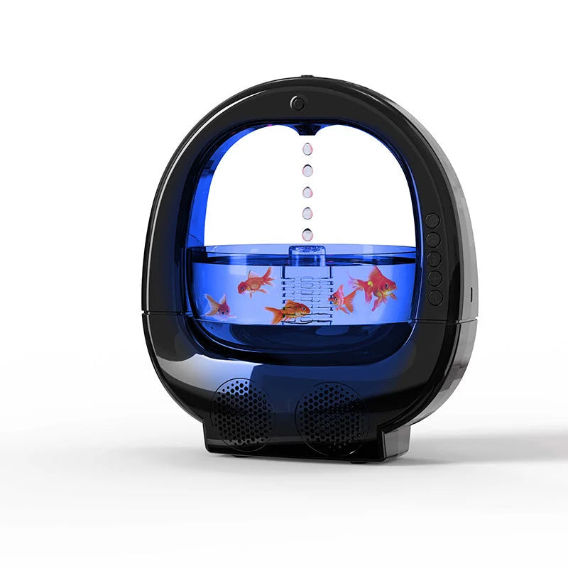 Black 3 In 1 Anti-Gravity Humidifier Multifunctional