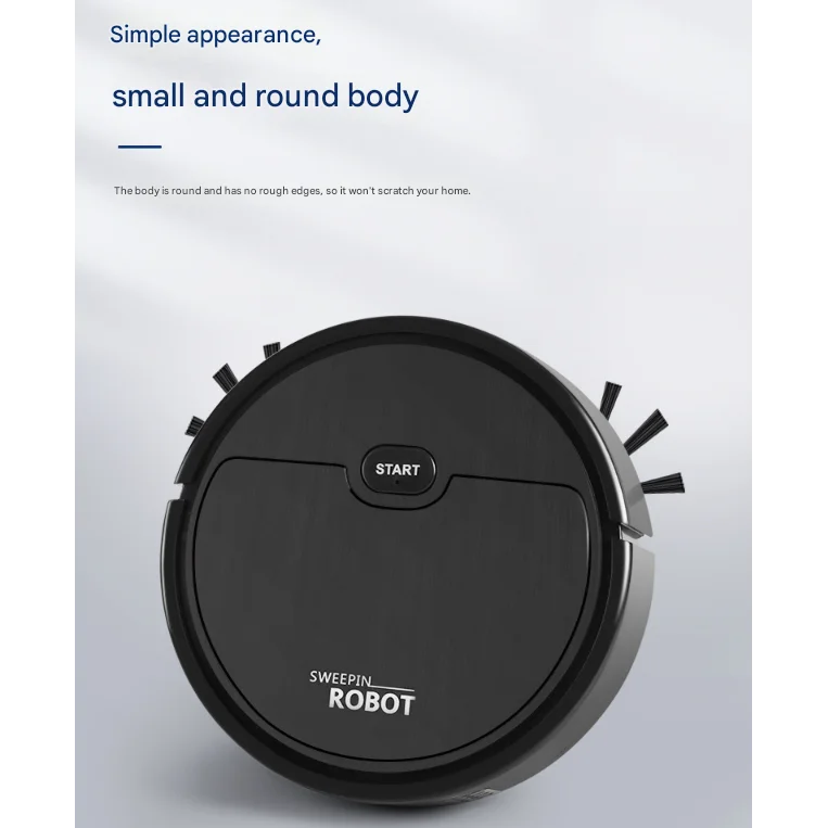 Black 3-in-1 Smart Robot Vacuum Cleaner - Automatic