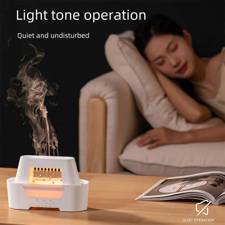 Black 300ml Ultrasonic Aroma Diffuser with Cracked Light