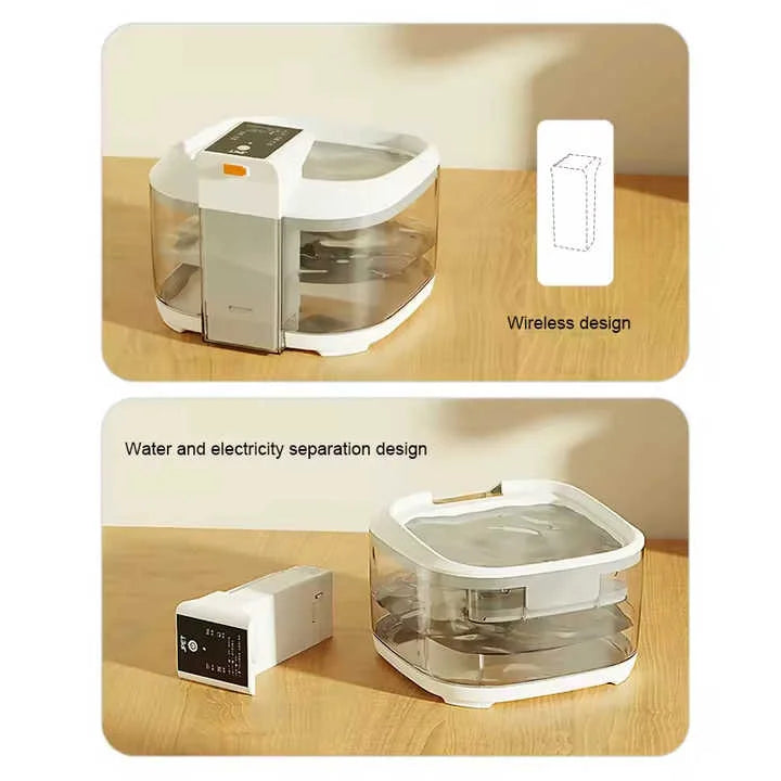Black 4.5L Rechargeable Pet Water Fountain for Cats & Dogs