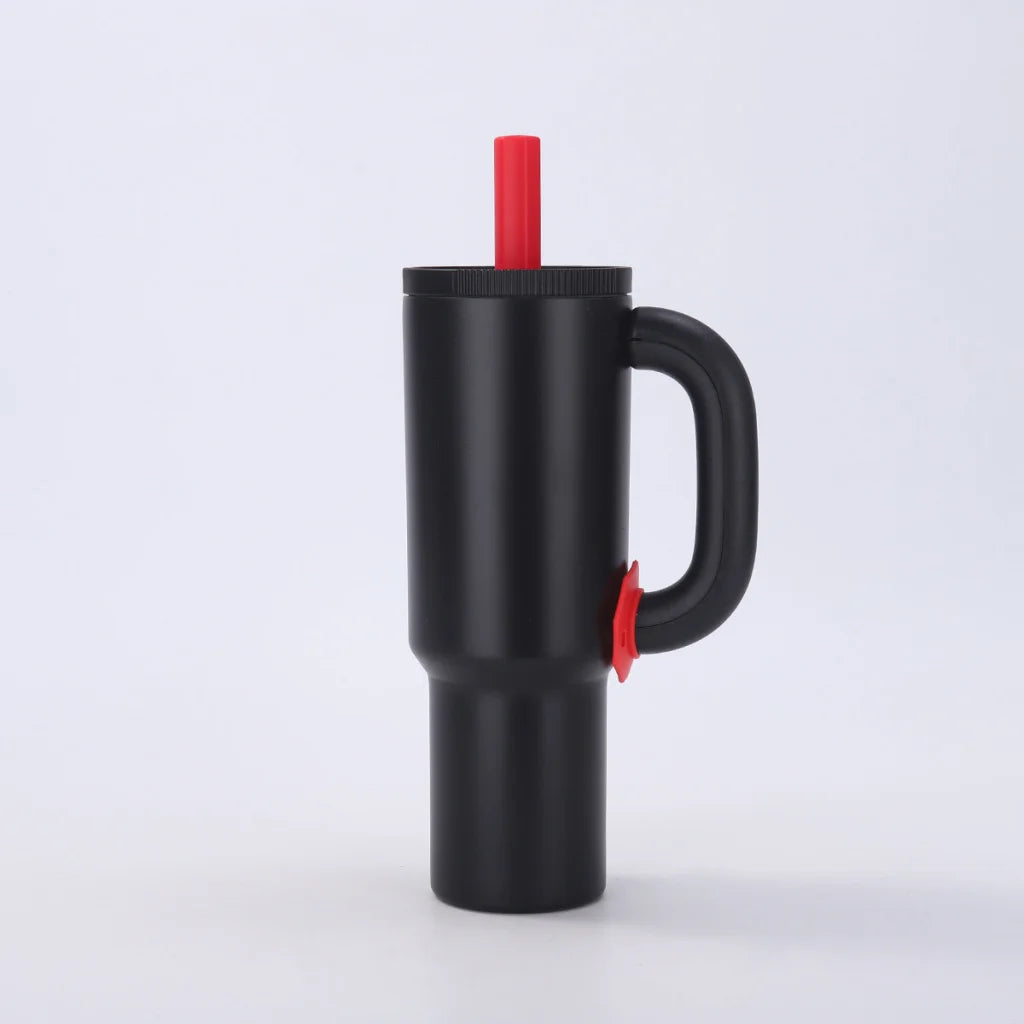 Black 40oz Macron Stainless Steel Insulated