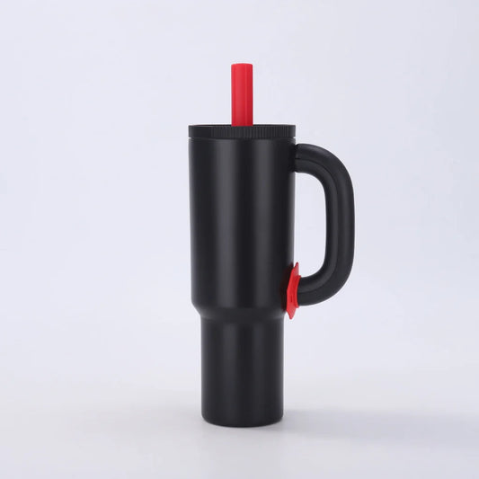 Black 40oz Macron Stainless Steel Insulated