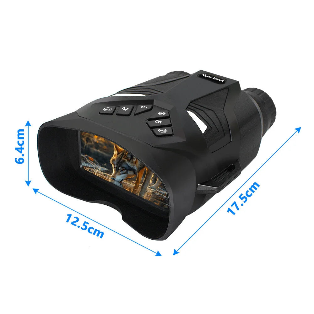 Black 4K Portable Digital Night Vision Binoculars - HD