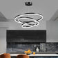 Black 5 Rings Minimalist LED Pendant Light Adjustable