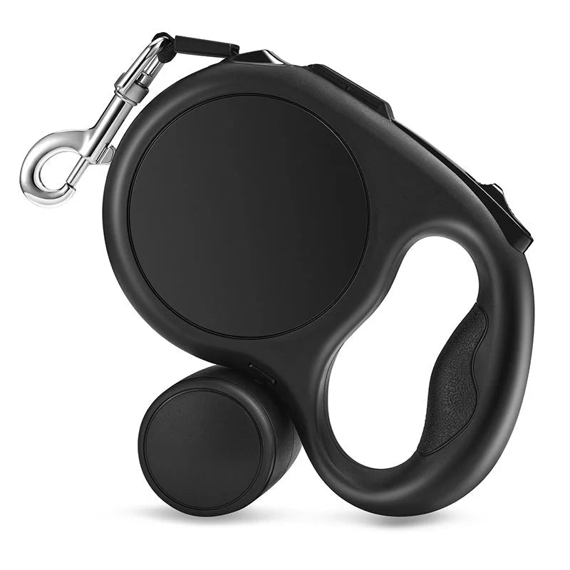 Black 5M Retractable Dog Leash - With Small Box Suitable