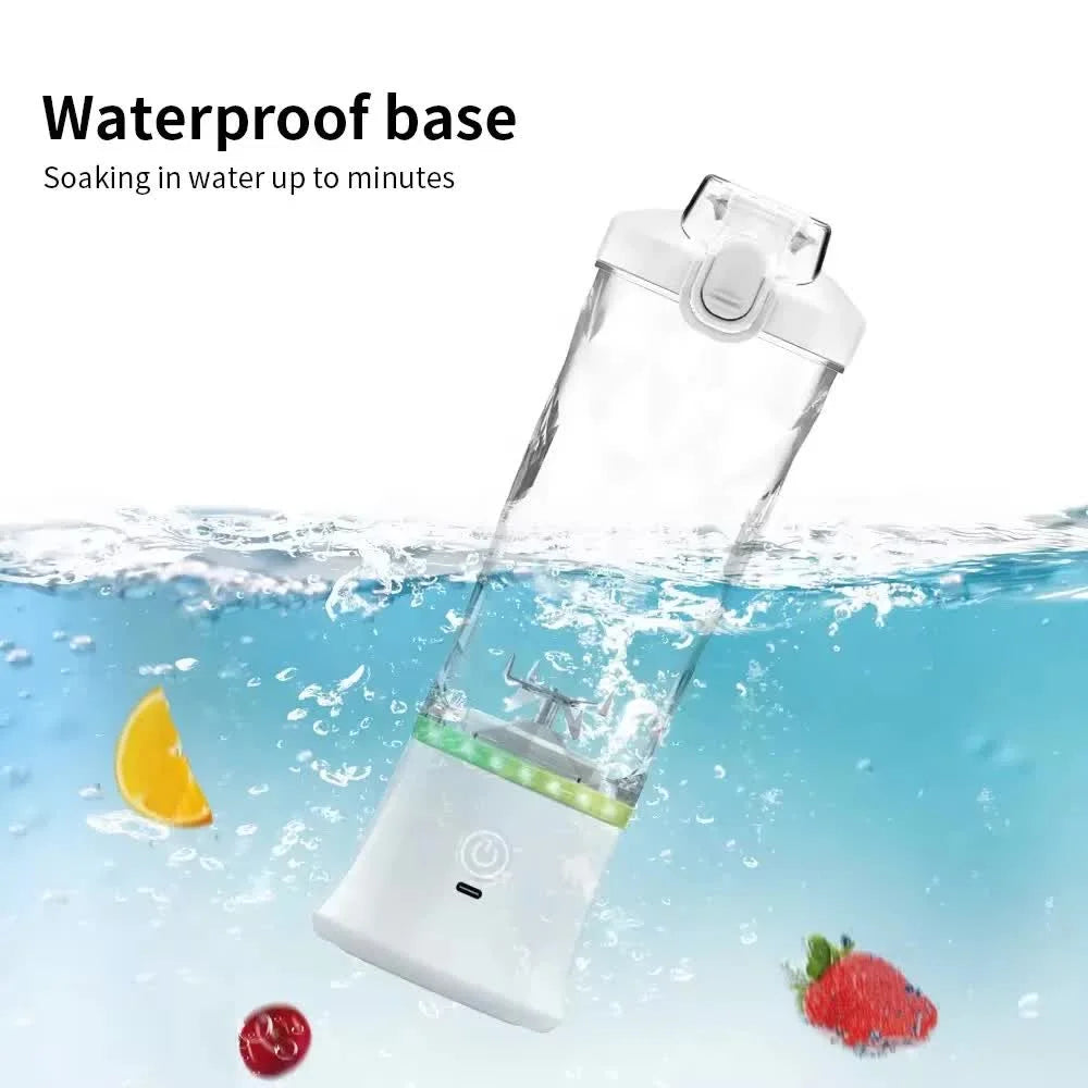 Black 600ml Large Capacity Juicer Cup - Rechargeable