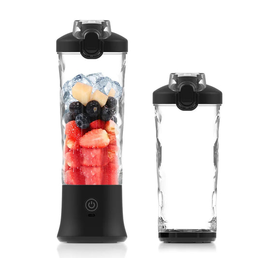 Black 600ml Large Capacity Juicer Cup - Rechargeable