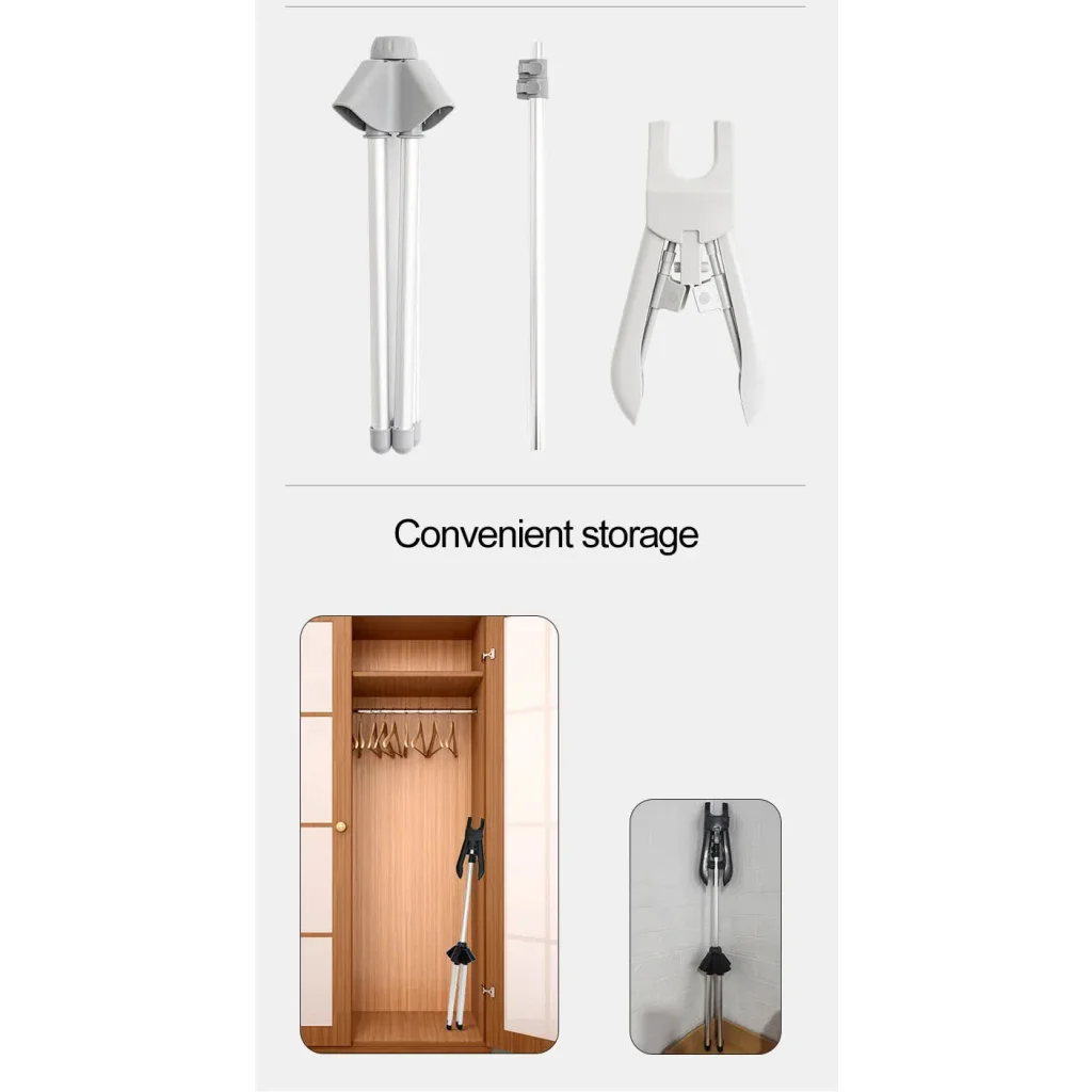 Black Adjustable Foldable Garment Steamer Stand –