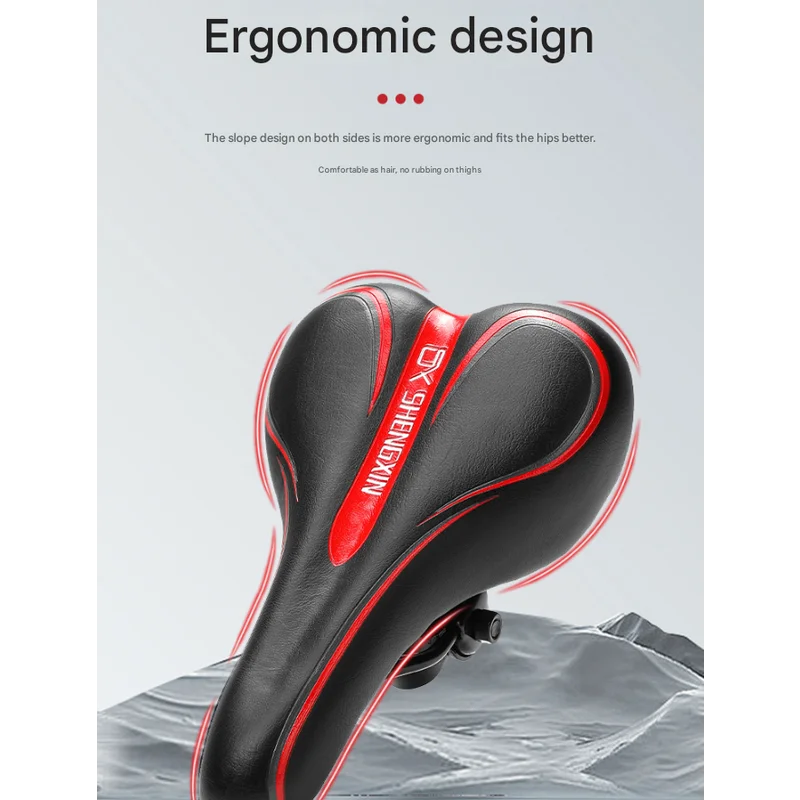 Black and blue Mountain Bike Saddle - Comfortable