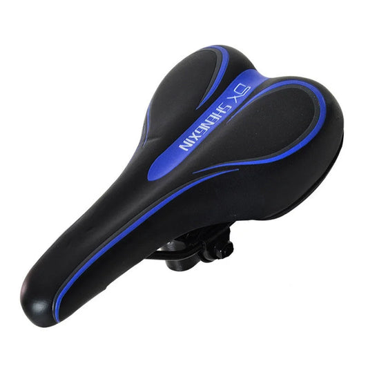 Black and blue Mountain Bike Saddle - Comfortable