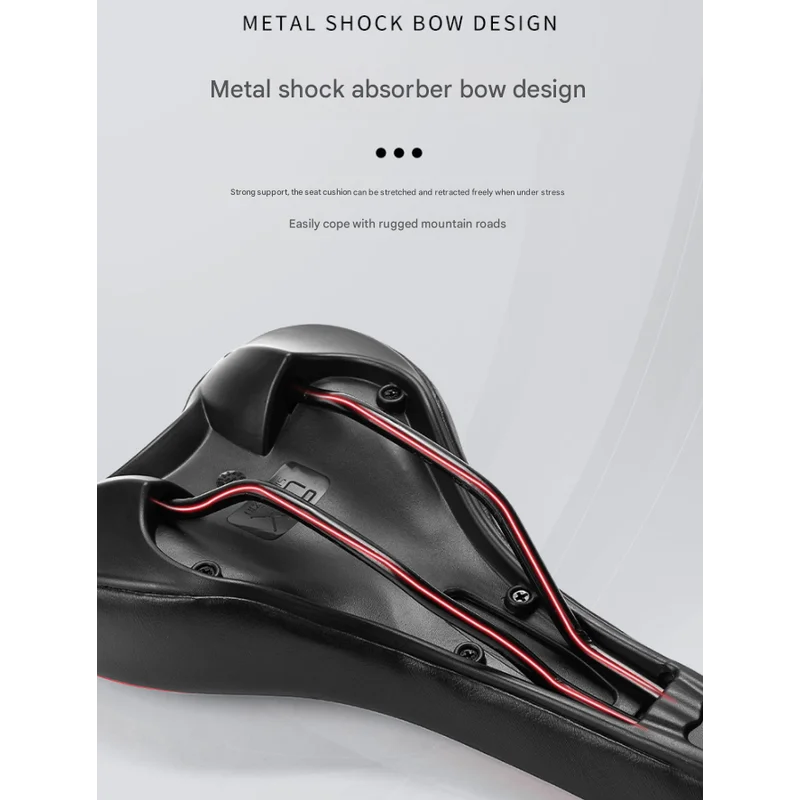 Black and blue Mountain Bike Saddle - Comfortable