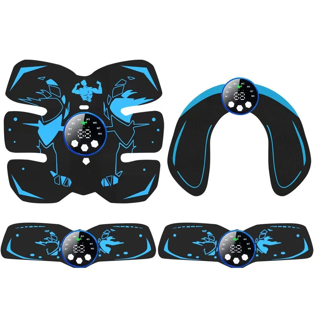 Black and Blue Ultimate EMS Muscle Stimulator Kit - USB