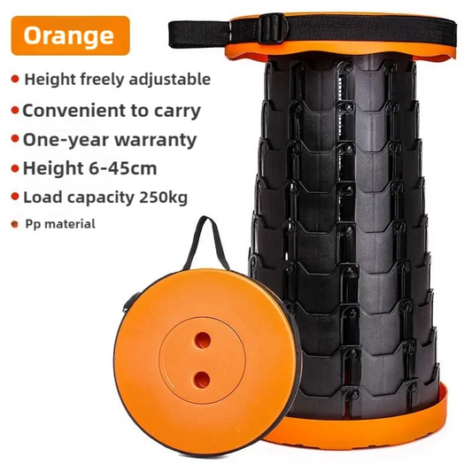 Black and Orange Splicing Color Portable Outdoor Telescopic