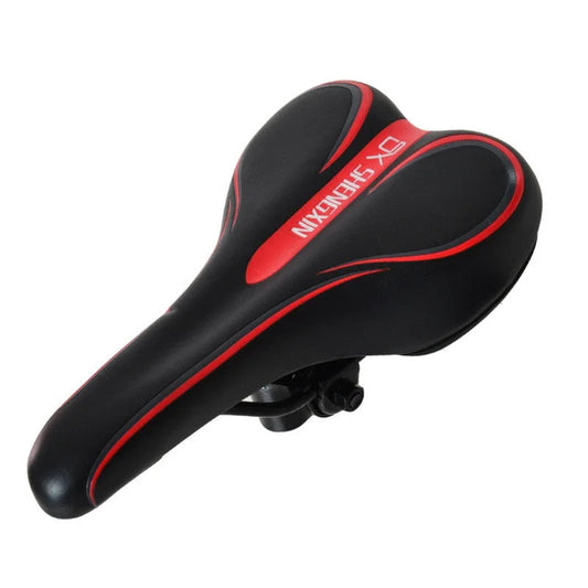 Black and red Mountain Bike Saddle - Comfortable