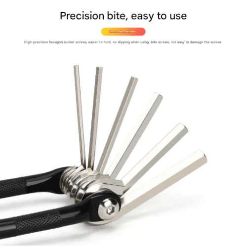 Black and Silver 16 in 1 Bicycle Repair Multi Tool