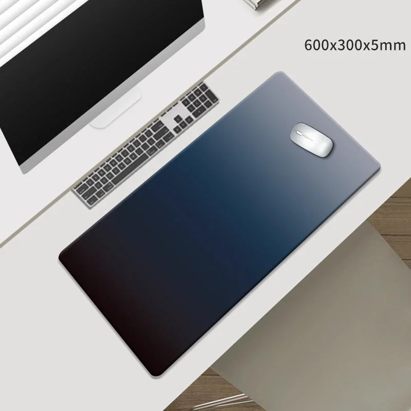 Black-Blue Gradient Premium Large Silicone Mouse Pad