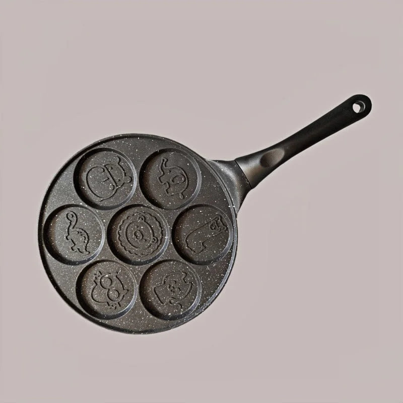 Black Cartoon + Black Handle (Gas Model) Non-Stick Pancake