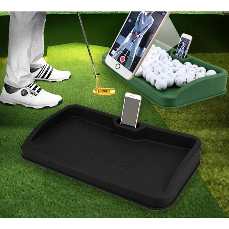 Black Character Pattern Golf Service Box with Phone Stand