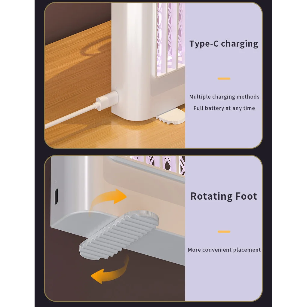 Black (Chargeing version) USB Mosquito Killer Lamp