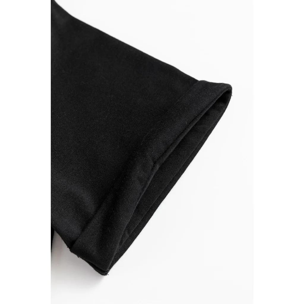 Black Christmas Big Bowknot Graphic Crewneck T Shirt - 2XL