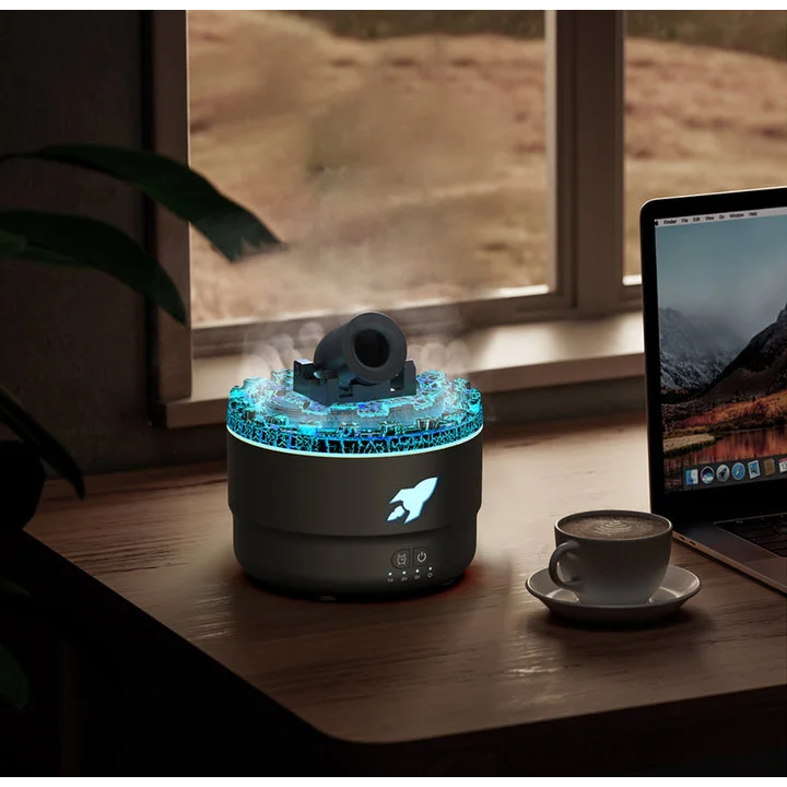 Black Creative Cannon-Shaped Aromatherapy Diffuser