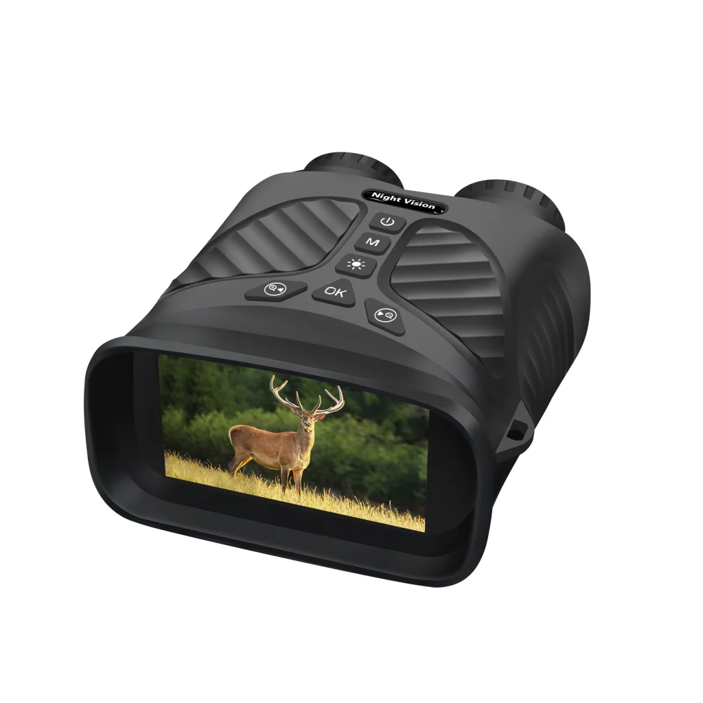 Black Digital Night Vision Binoculars - 3.0’’ IPS Screen