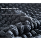 Black Double Sofa Bubble Gauze Sofa Cover with Skirt - Full