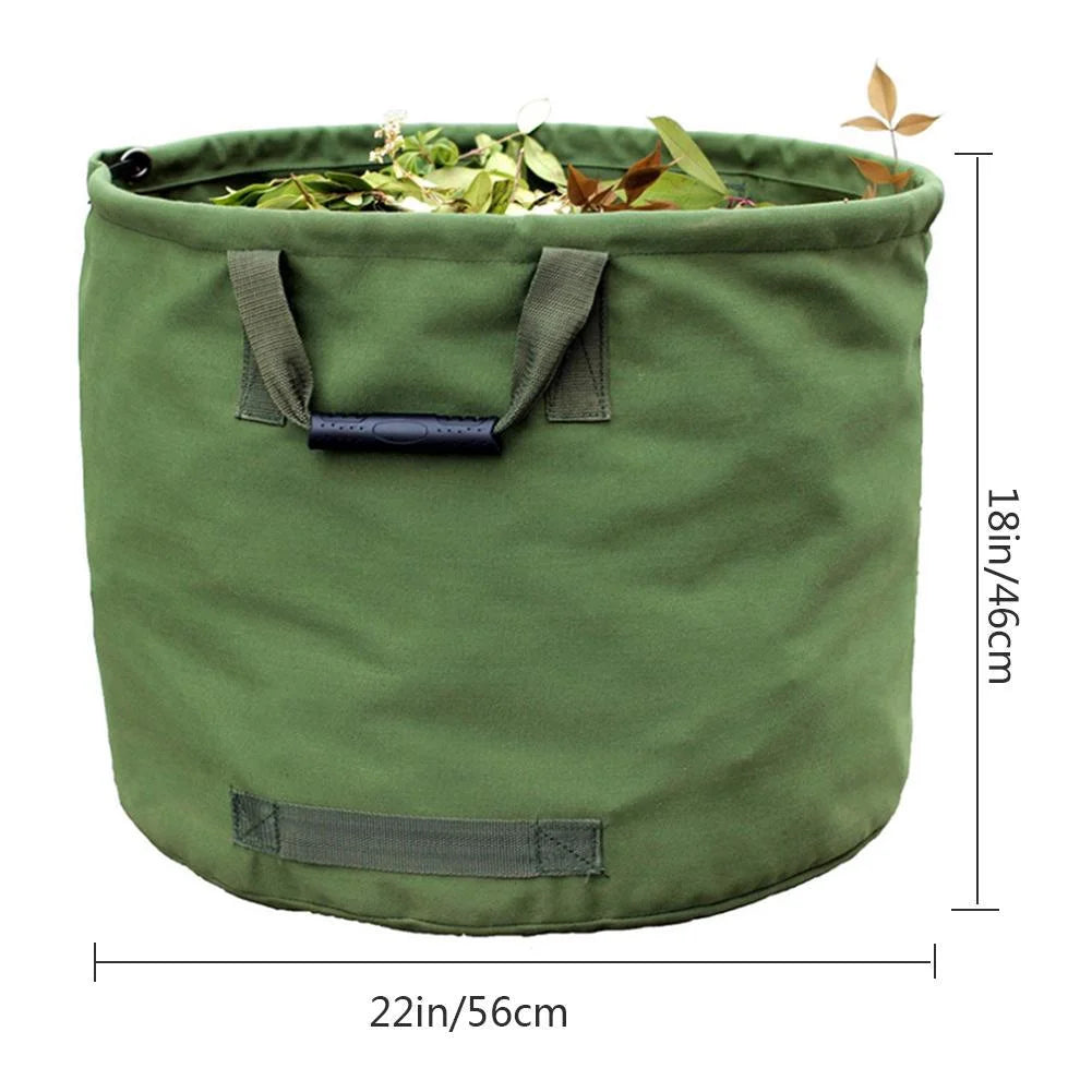 Black Durable Green Garden Leaf Collection Bag - Home &