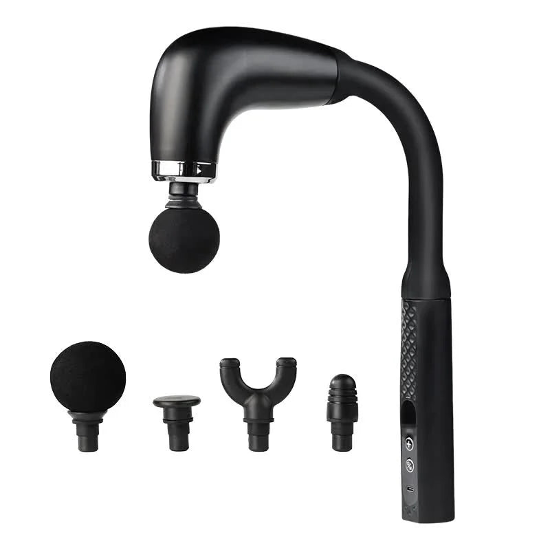 Black Electric Elbow Fascia Gun for Body/Head Relief