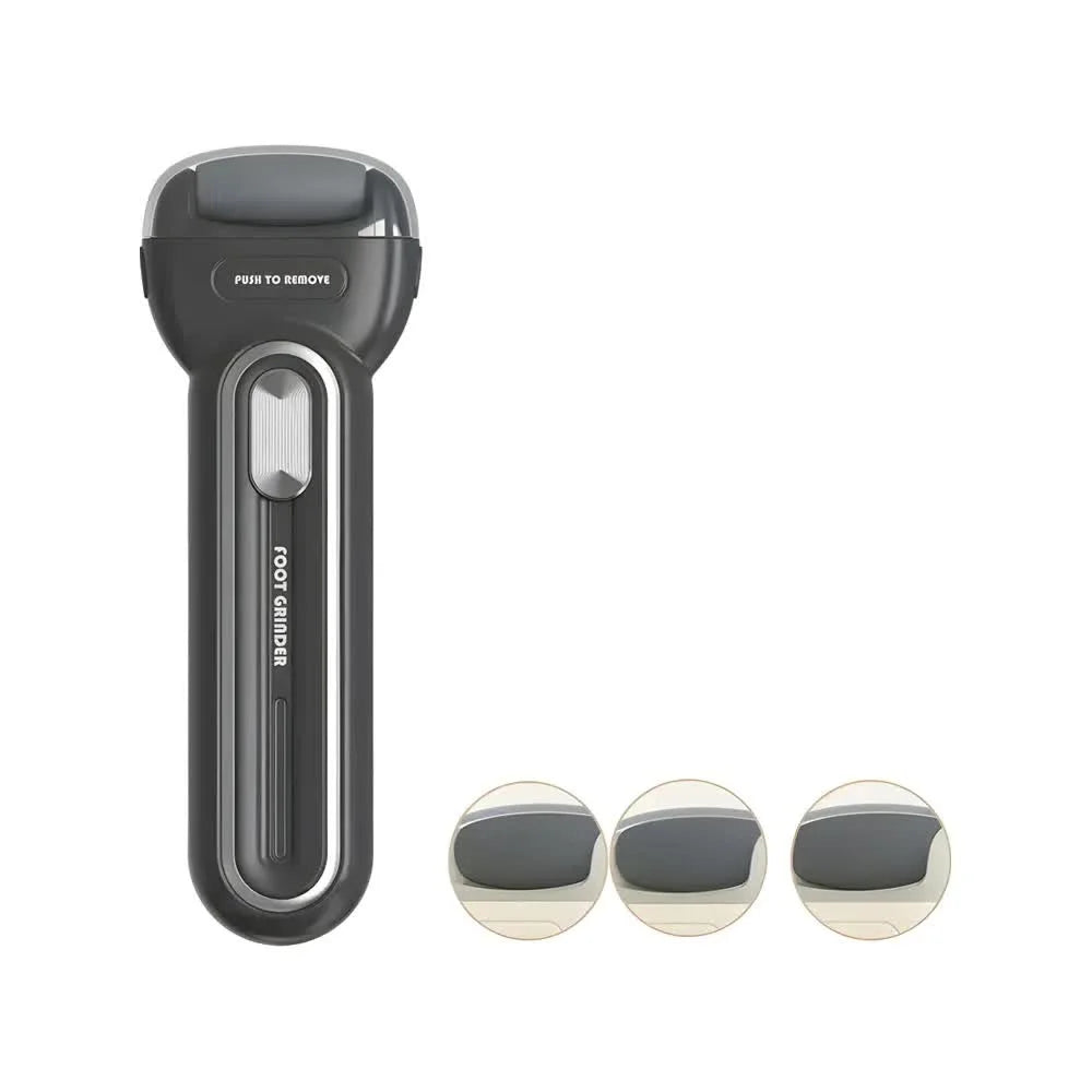 Black Electric Foot Grinder with USB Charging - Dual-Speed