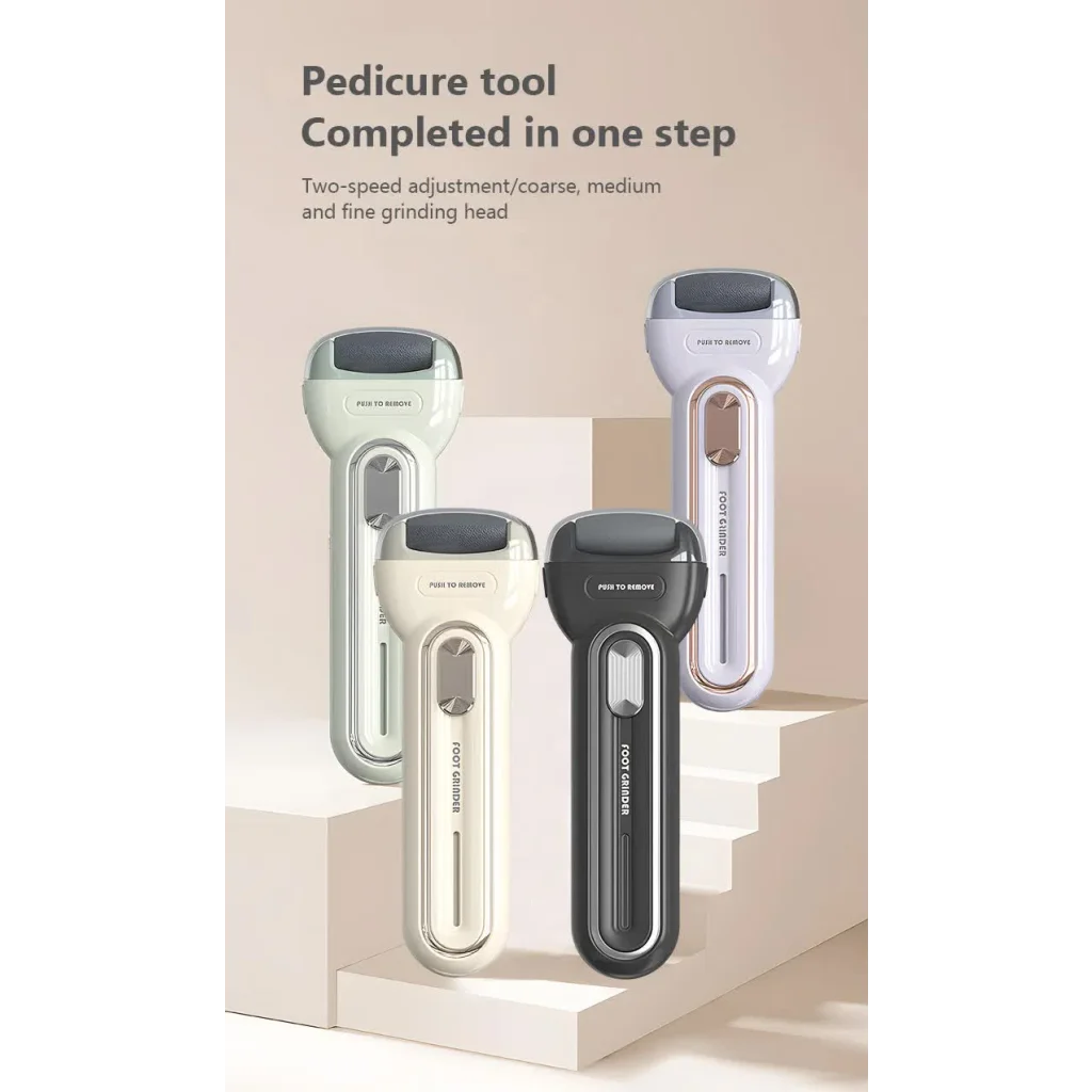 Black Electric Foot Grinder with USB Charging - Dual-Speed