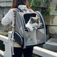 Black Foldable Pet Carrier Backpack - Breathable Mesh